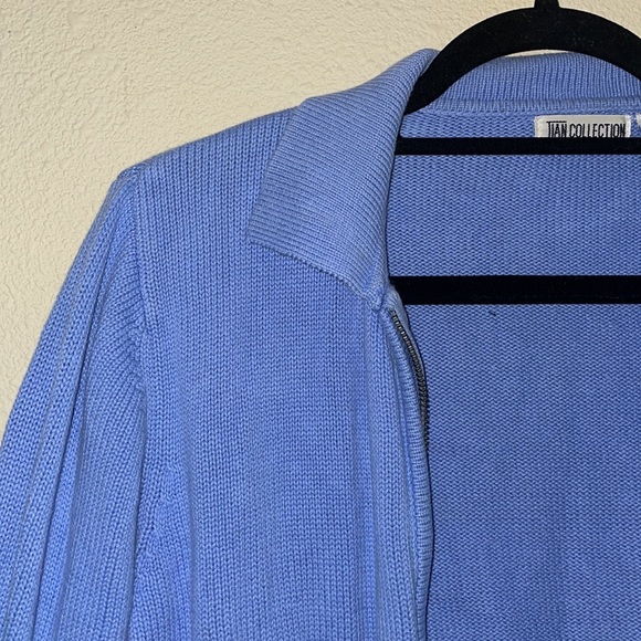 blue sweater jacket - Picture 2 of 3